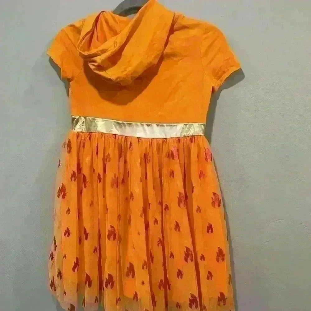 Pokemon Charmander Dress - Orange -Girls XL 14